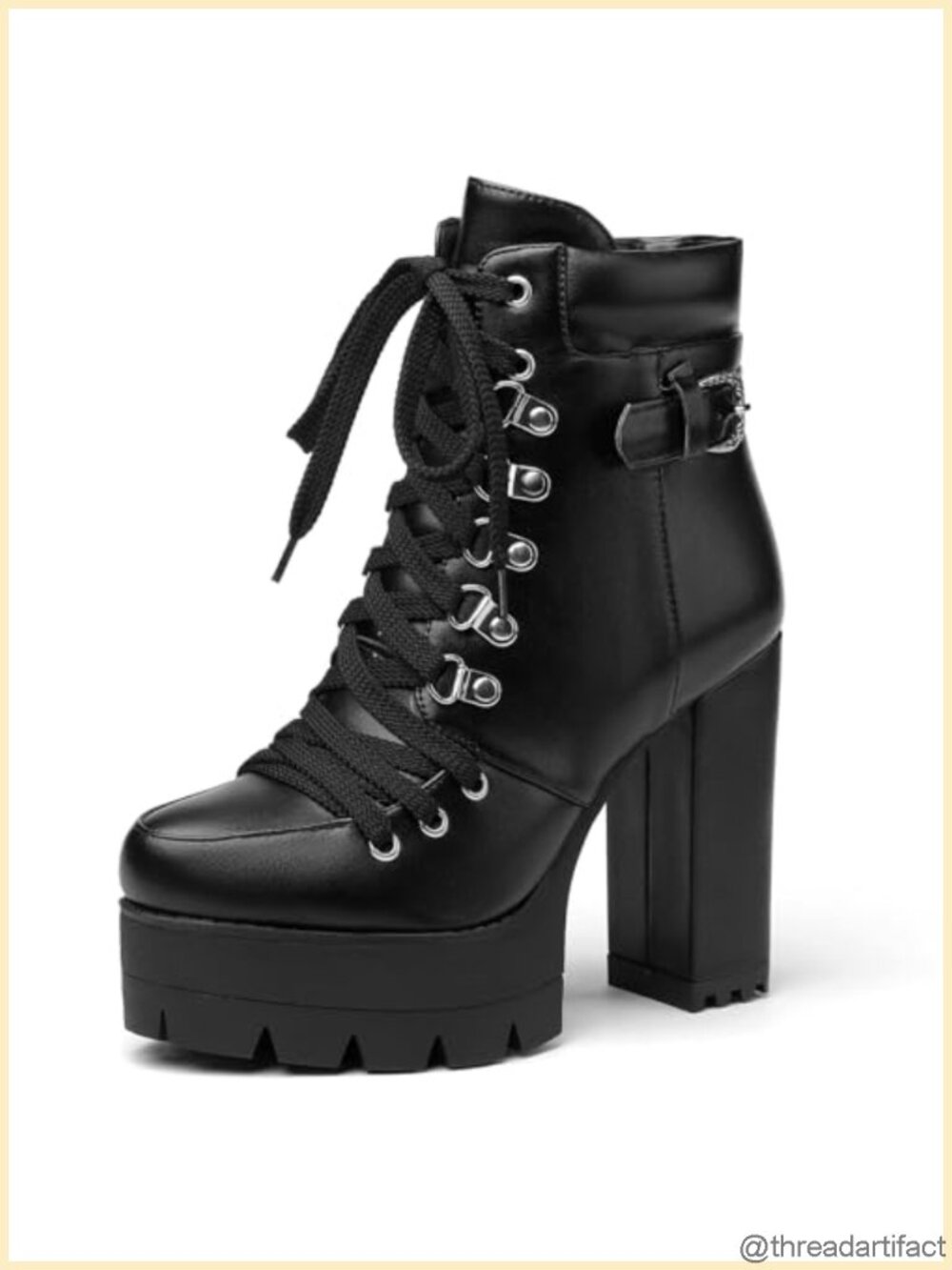 Women's High Heel Platform Ankle Booties Round Toe Lace Up Suede Side Zipper